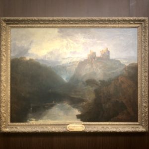 Tableau  château Turner  Musée Jacquemart André. exposition Turner